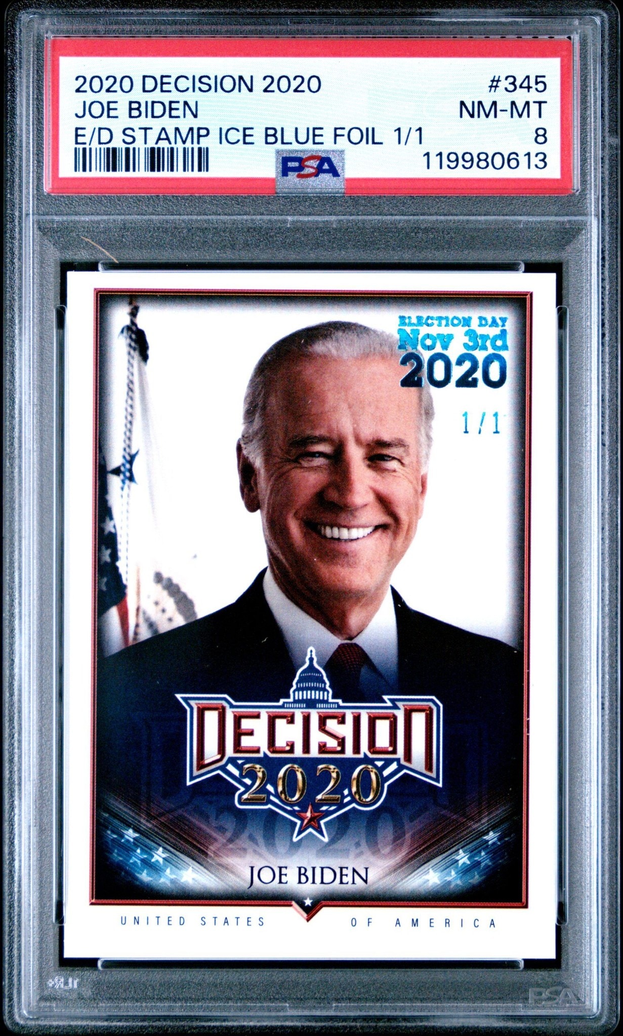 2020 Leaf Decision Joe Biden #345 trading card