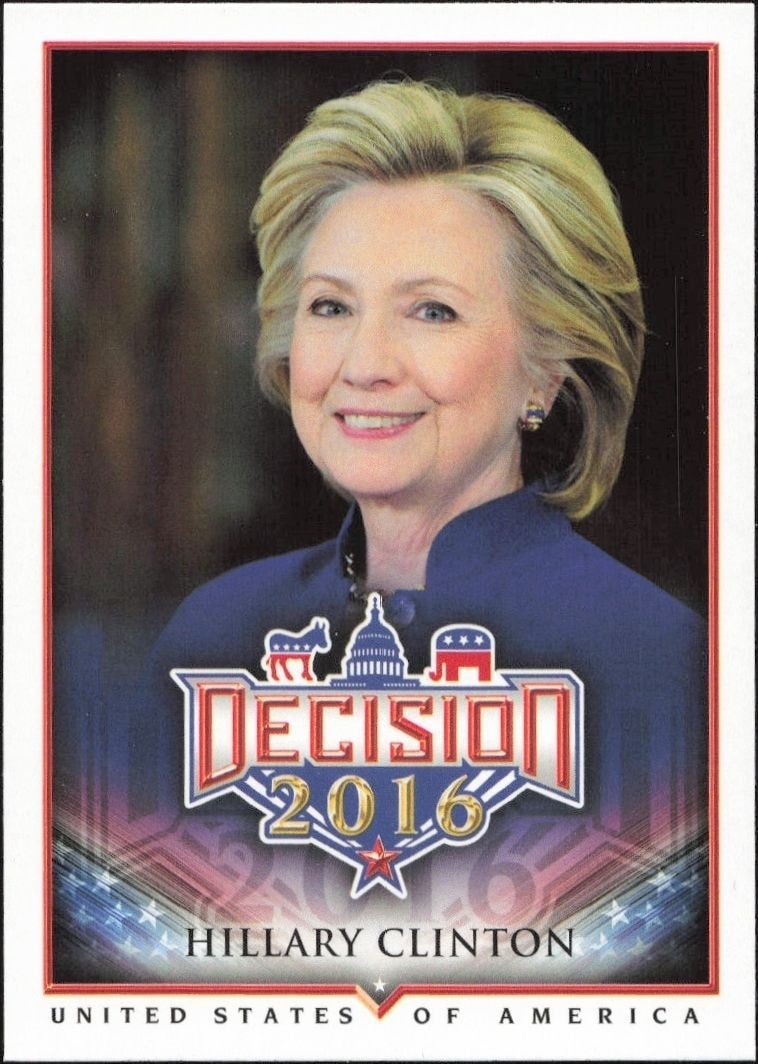 2016 Leaf Decision Hillary Clinton #8 trading card