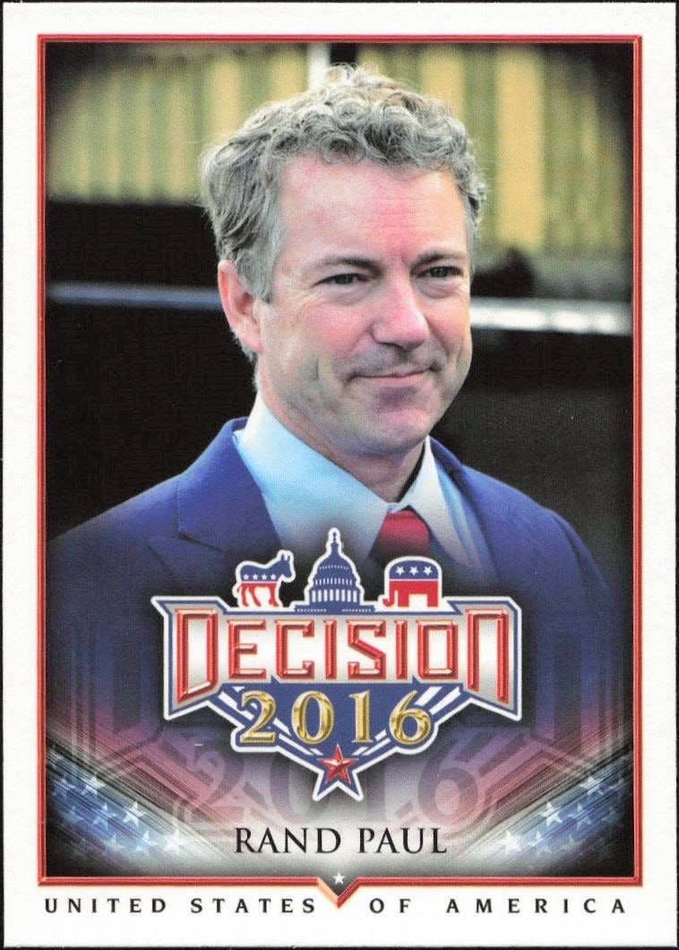 2016 Leaf Decision Rand Paul #20 trading card