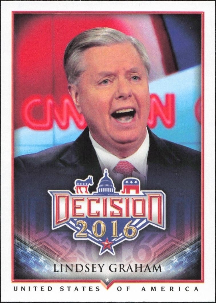 2016 Leaf Decision Lindsey Graham #16 trading card