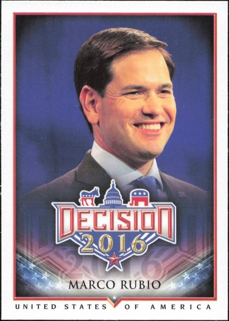 2016 Leaf Decision Marco Rubio #17 trading card
