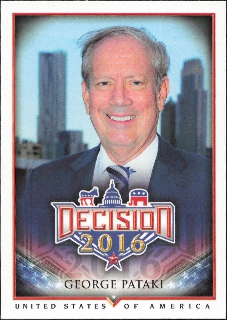 2016 Leaf Decision George Pataki #7 political trading card front