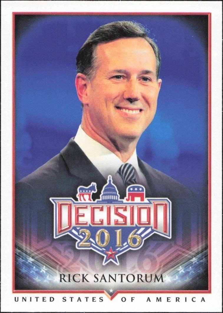 2016 Leaf Decision Rick Santorum #22 trading card