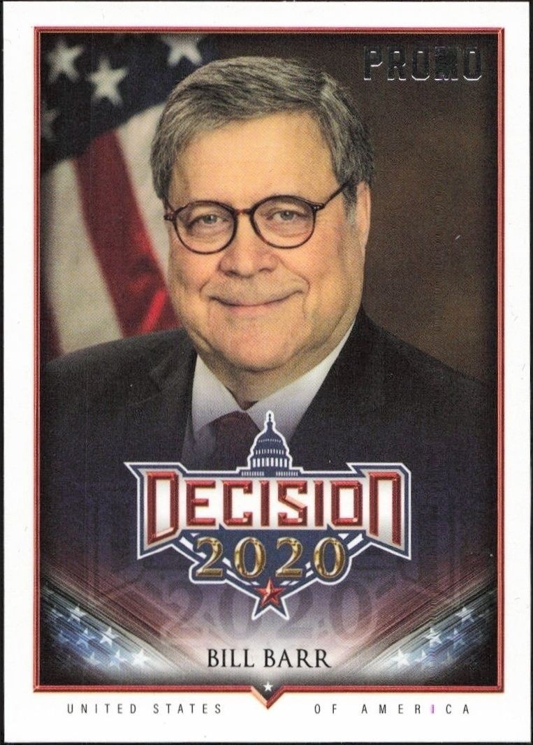 2020 Leaf Decision Bill Barr #PC8 trading card
