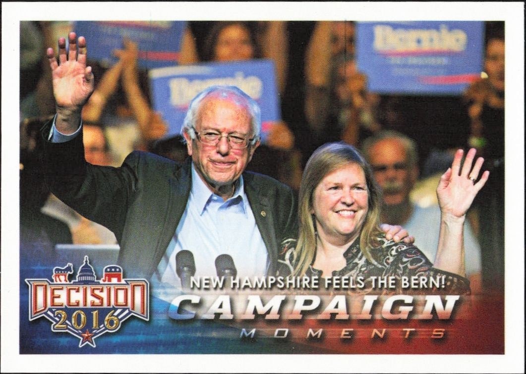 2016 Leaf Decision New Hampshire Feels The Bern! #132 political trading card front