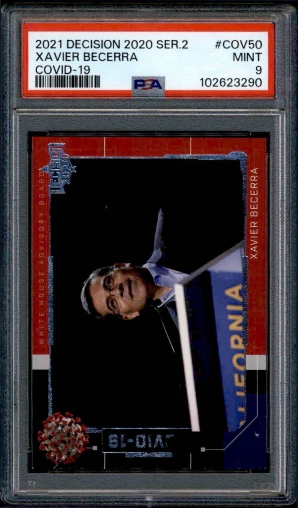 2021 Leaf Decision Series 2 Xavier Becerra #COV-50 trading card