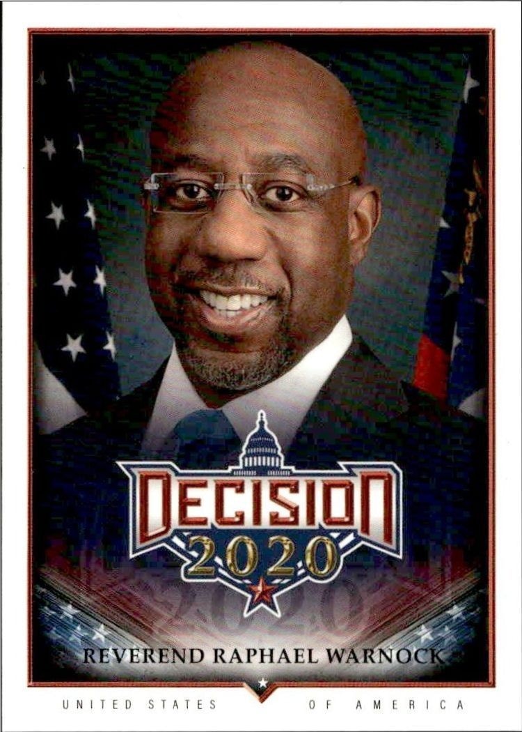 2020 Leaf Decision Series 2 Reverend Raphael Warnock #509 trading card