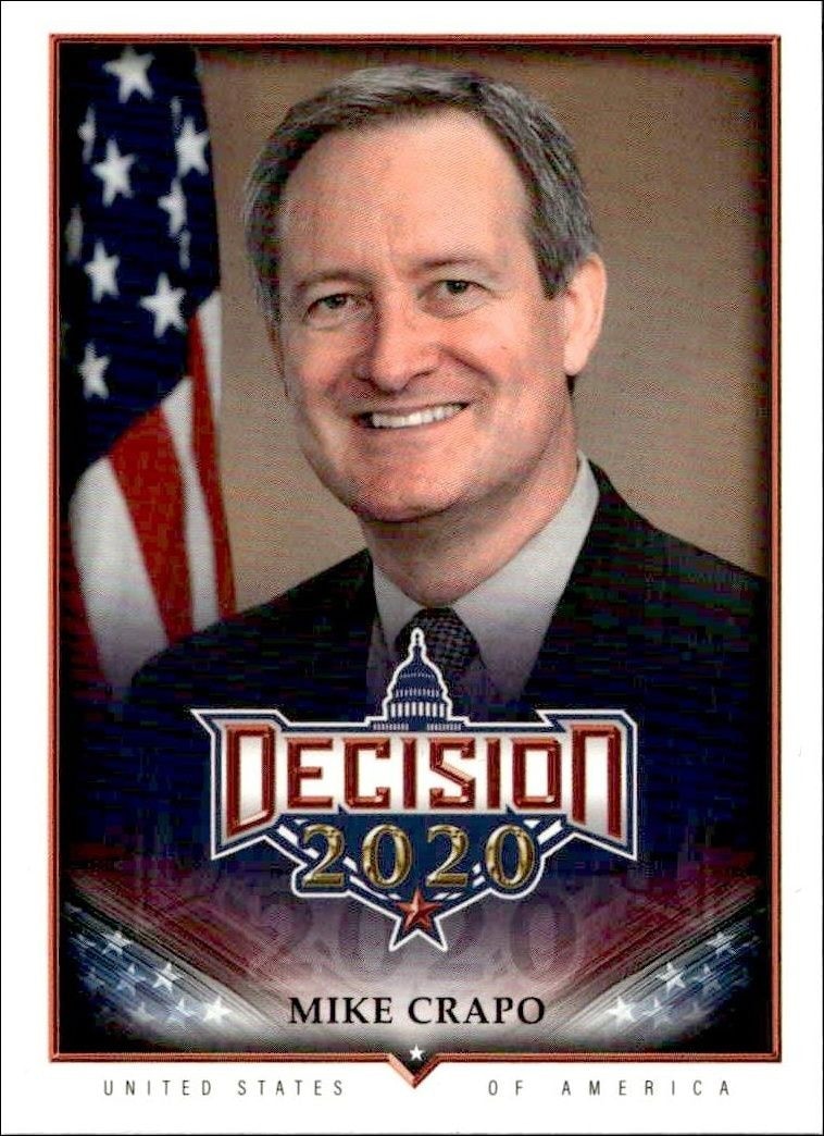 2020 Leaf Decision Series 2 Mike Crapo #687 trading card