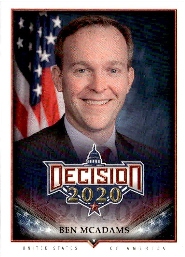 2020 Leaf Decision Series 2 Ben McAdams #554 trading card