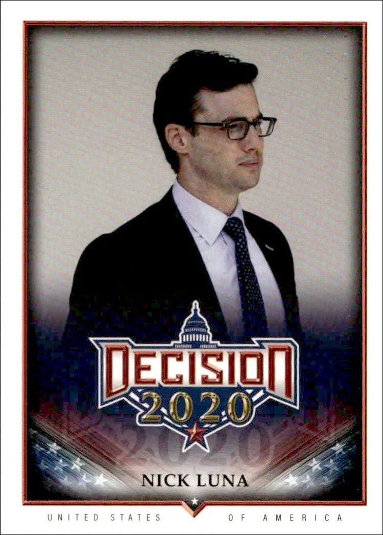 2020 Leaf Decision Series 2 Nick Luna #584 trading card