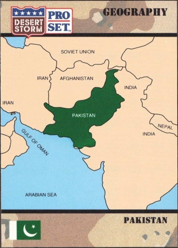 1991 Pro-Set Desert Storm Islamic Republic Of Pakistan #43 trading card