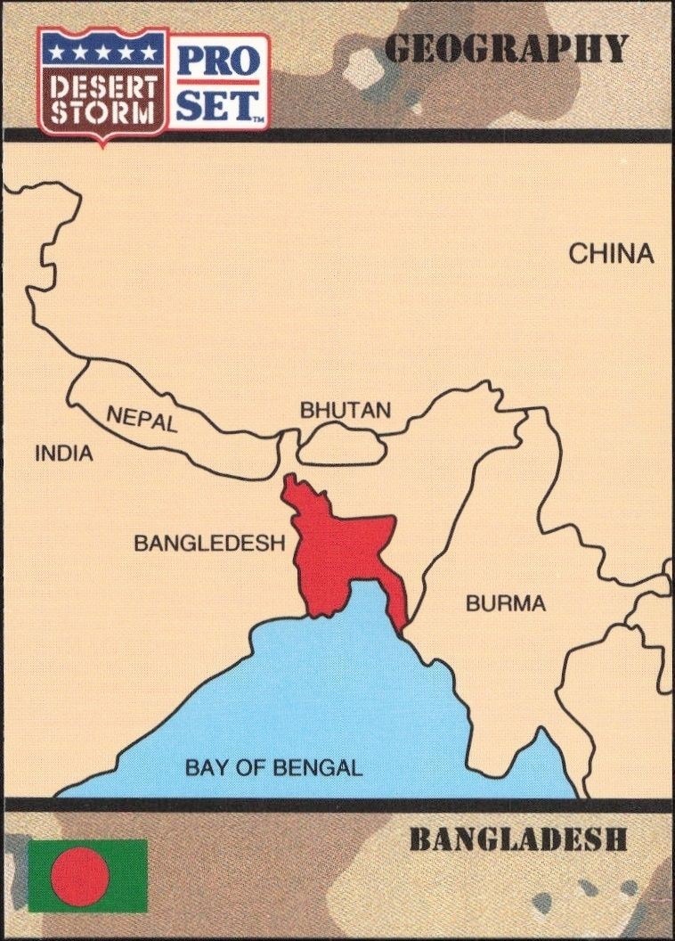 1991 Pro Set Desert Storm People's Republic Of Bangladesh #7 other non-sport trading card front