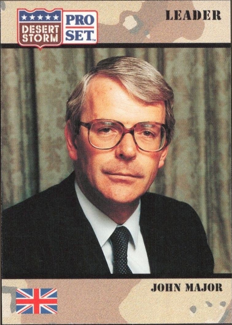 1991 Pro-Set Desert Storm John Major #76 trading card