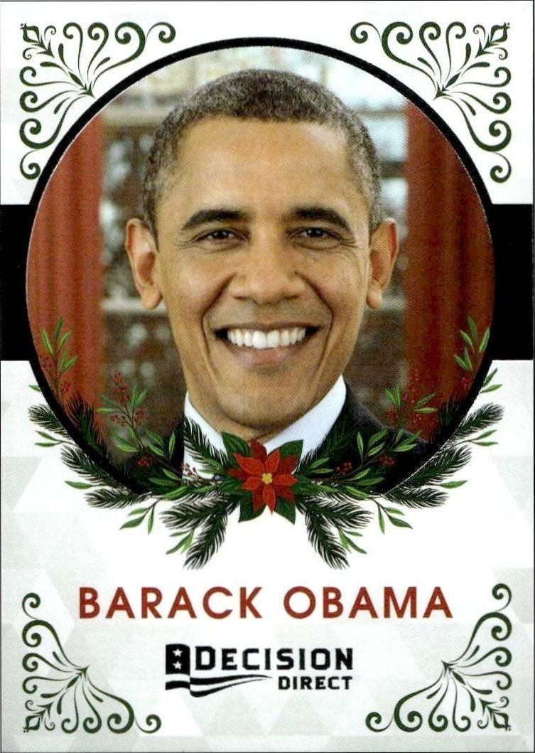 2020 Leaf Decision Direct Holiday Barack Obama #15 trading card