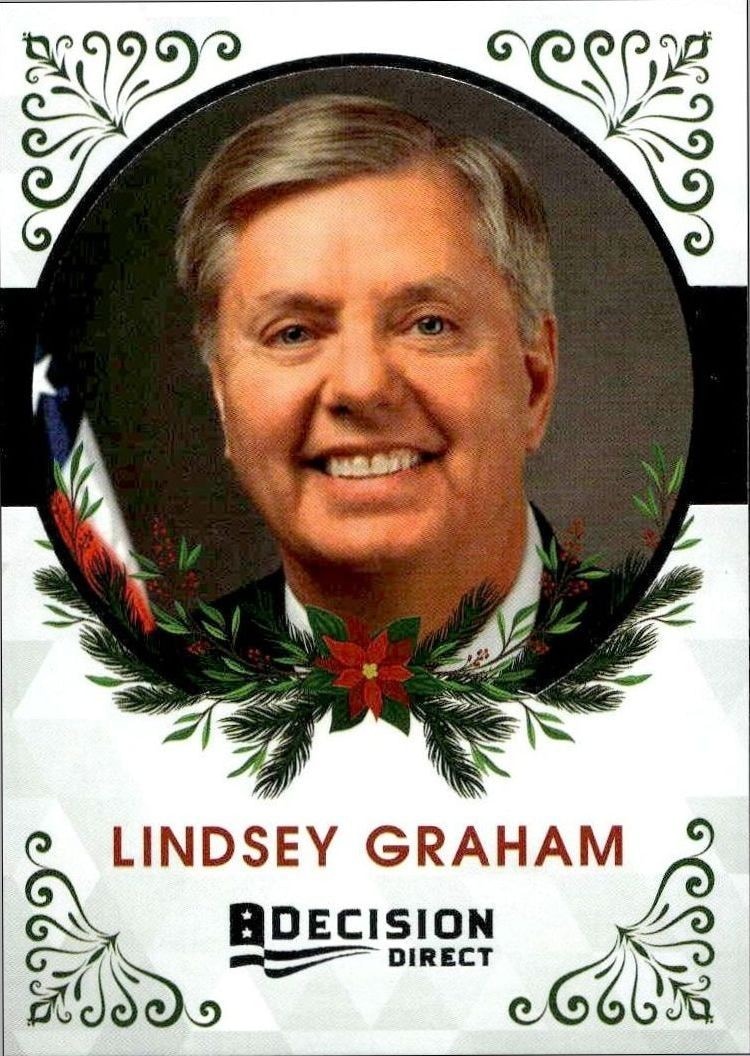 2020 Leaf Decision Direct Holiday Lindsey Graham #23 trading card