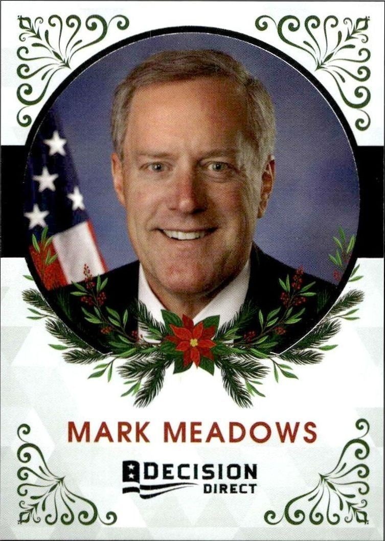 2020 Leaf Decision Direct Holiday Mark Meadows #24 trading card