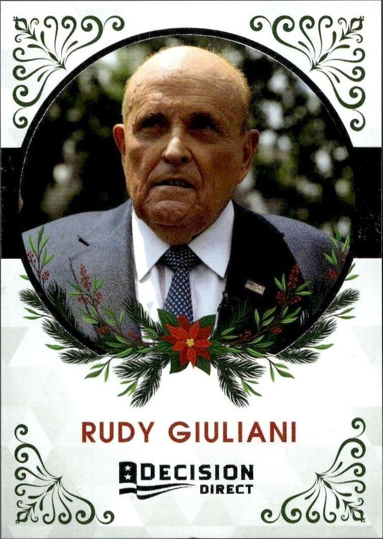 2020 Leaf Decision Direct Holiday Rudy Giuliani #35 trading card