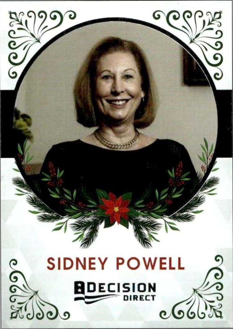 2020 Leaf Decision Direct Holiday Sidney Powell #33 trading card