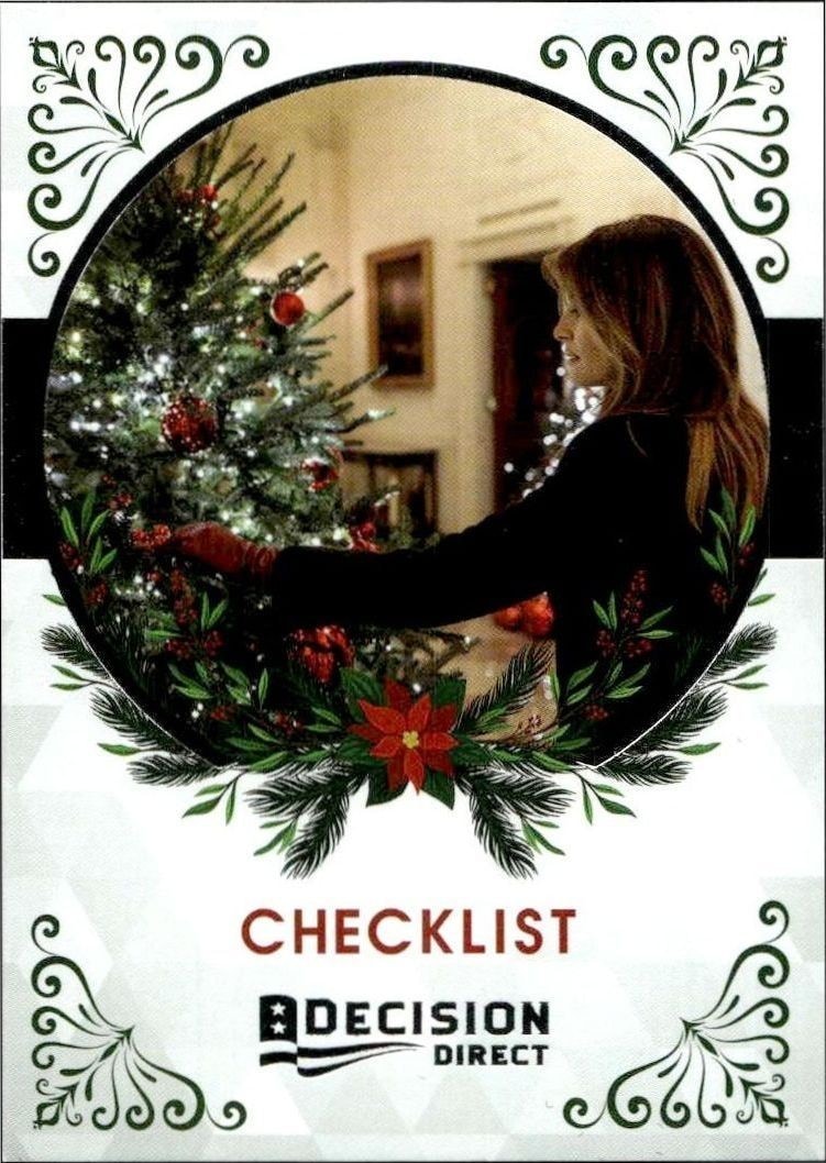 2020 Leaf Decision Direct Holiday Checklist #36 trading card