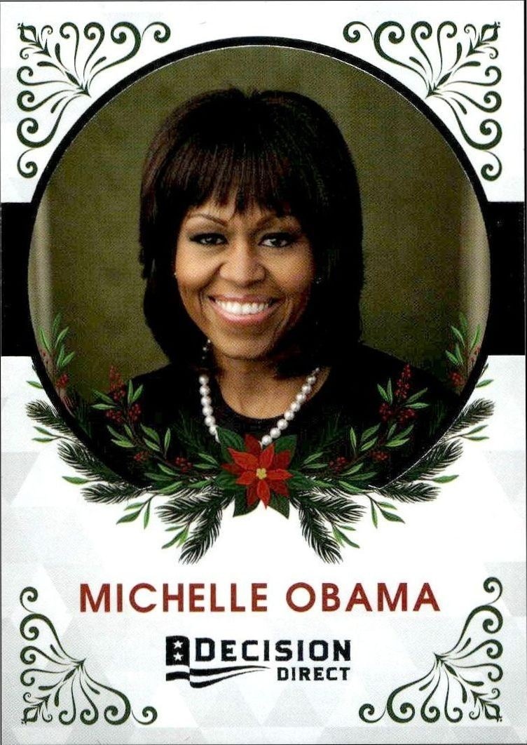 2020 Leaf Decision Direct Holiday Michelle Obama #11 trading card