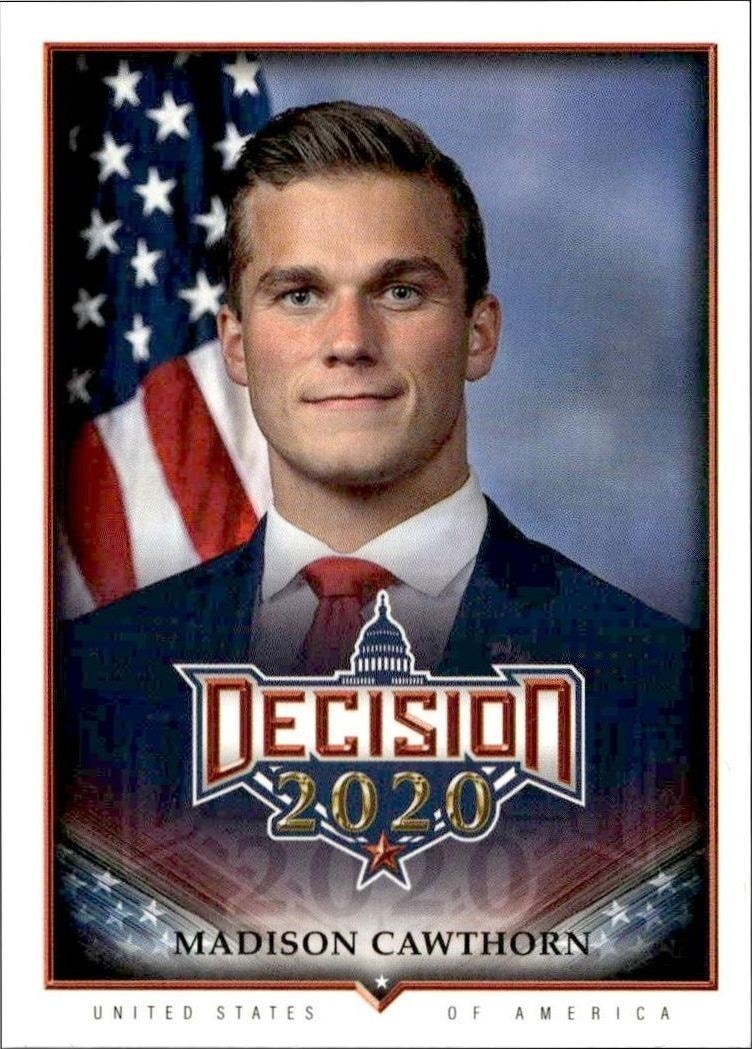 2020 Leaf Decision Series 2 Madison Cawthorn #596 trading card