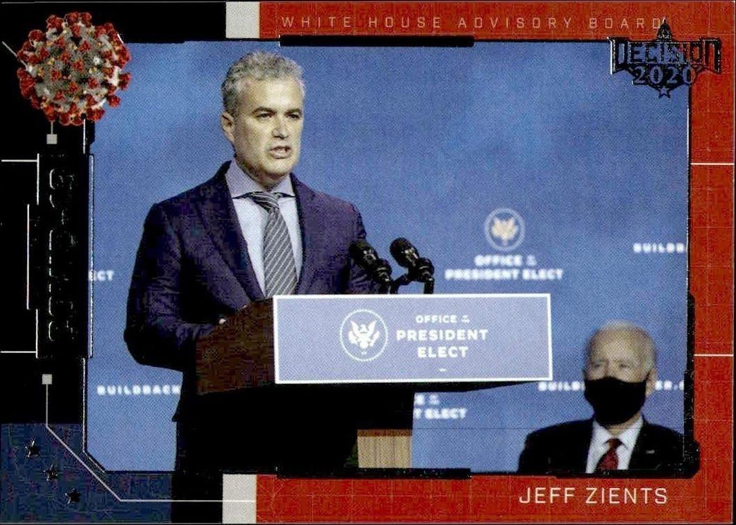 2021 Leaf Decision Series 2 Jeff Zients #COV-49 trading card