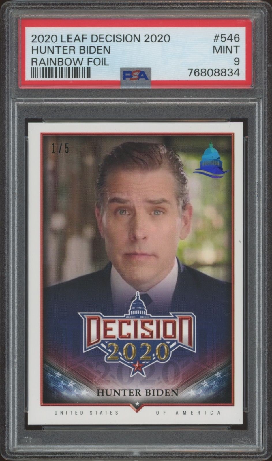 2020 Leaf Decision Hunter Biden #546 trading card
