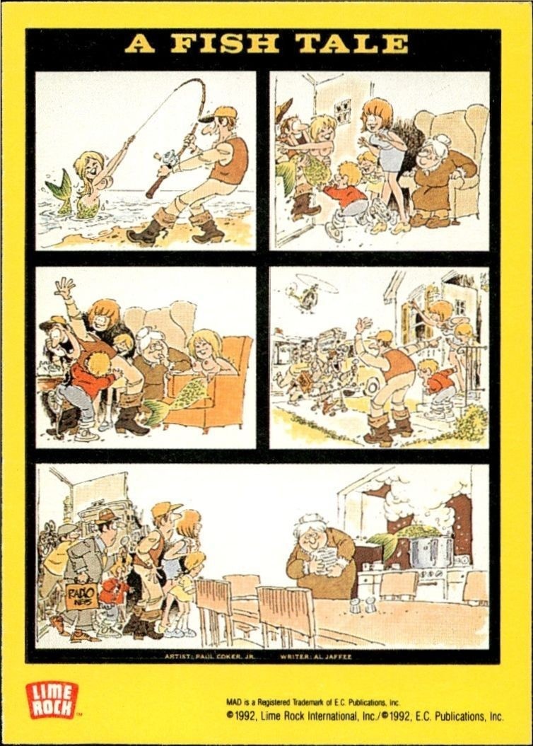 1992 Lime Rock Mad Magazine Mad No. 98 (Oct. '65) #98 entertainment trading card back