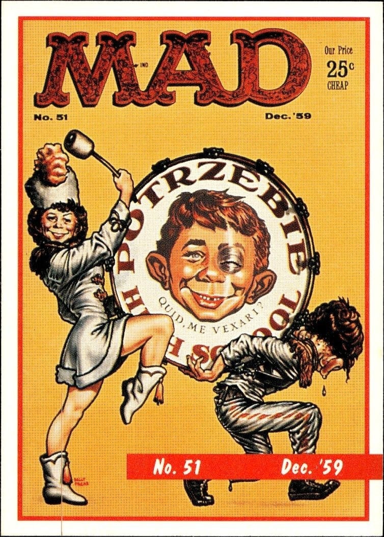 1992 Lime Rock Mad Magazine Mad No. 51 (Dec. '59) #51 entertainment trading card front
