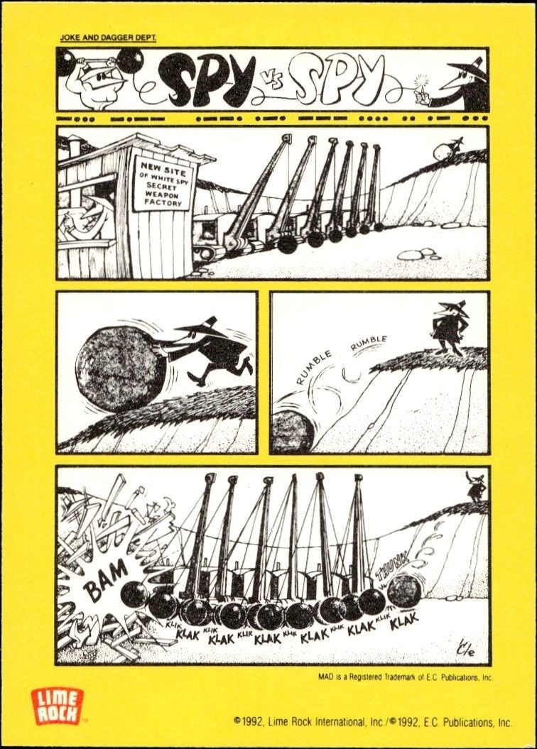 1992 Lime Rock Mad Magazine Mad No. 28 (July 56) #28 entertainment trading card back
