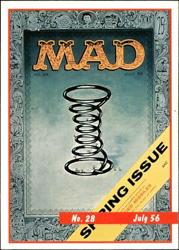 1992 Lime Rock Mad Magazine Mad No. 28 (July 56) #28 entertainment trading card front