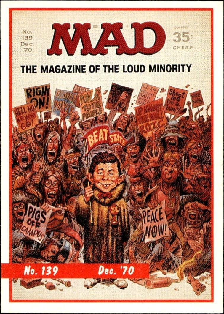 1992 Lime Rock Mad Magazine Mad No. 139 (Dec. '70) #5A entertainment trading card front