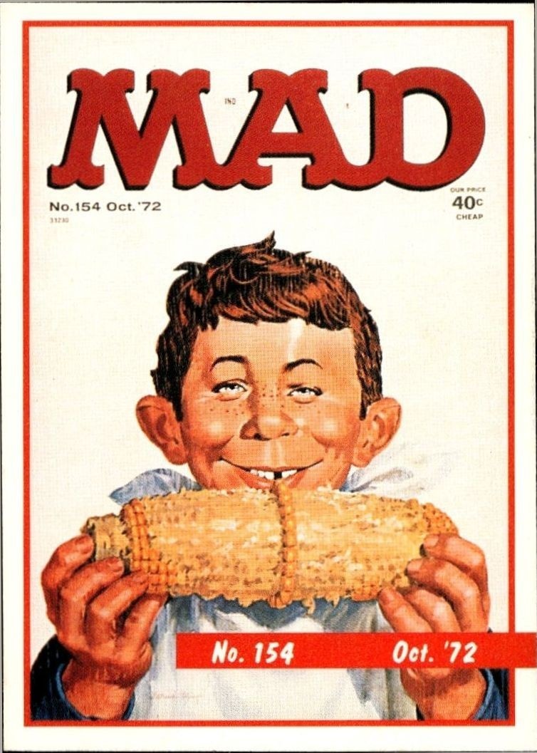 1992 Lime Rock Mad Magazine Mad No. 154 (Oct. '72) #154 entertainment trading card front