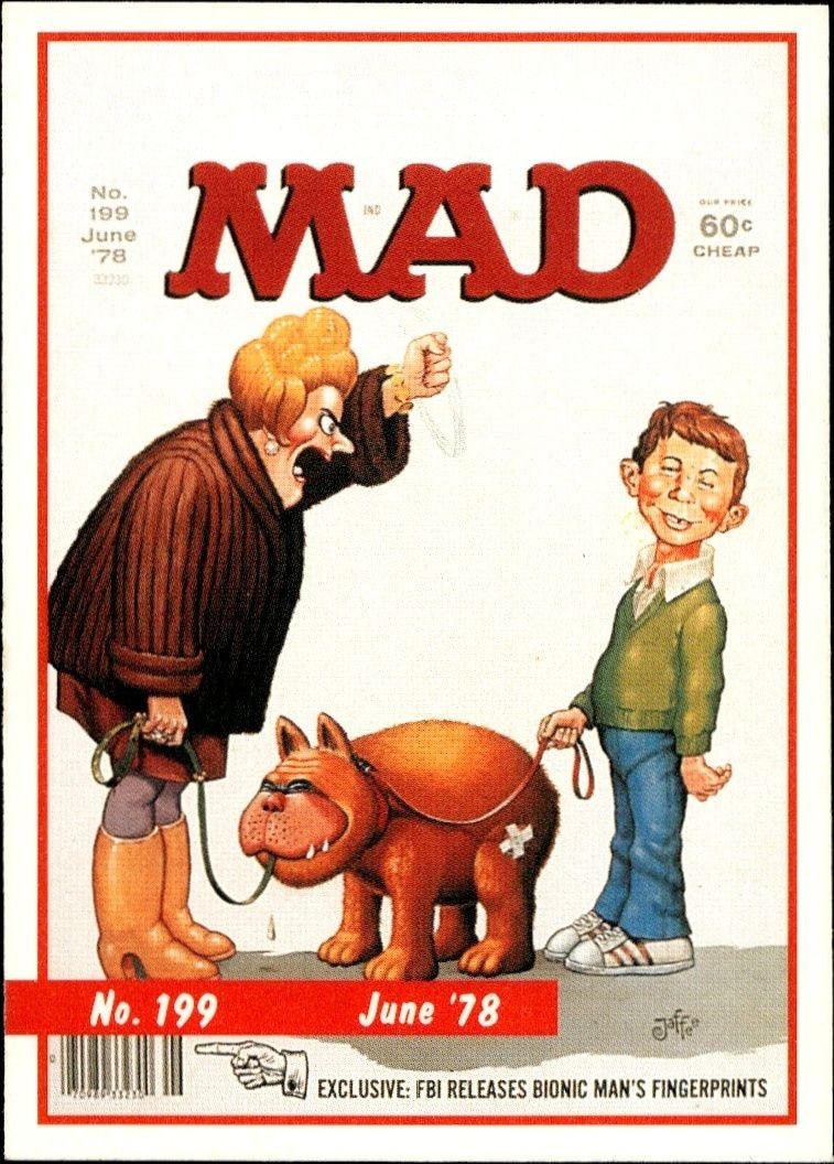 1992 Lime Rock Mad Magazine Mad No. 199 (June '78) #199 entertainment trading card front