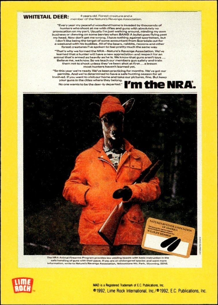 1992 Lime Rock Mad Magazine Mad No. 198 (April '78) #198 entertainment trading card back