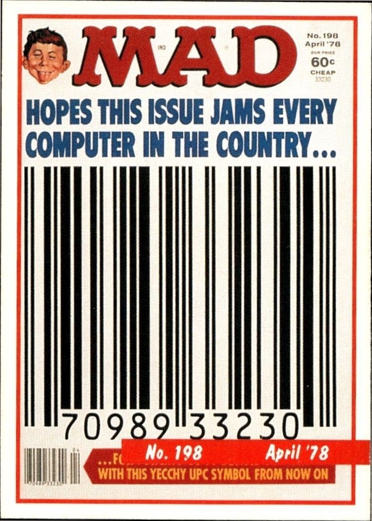 1992 Lime Rock Mad Magazine Mad No. 198 (April '78) #198 entertainment trading card front