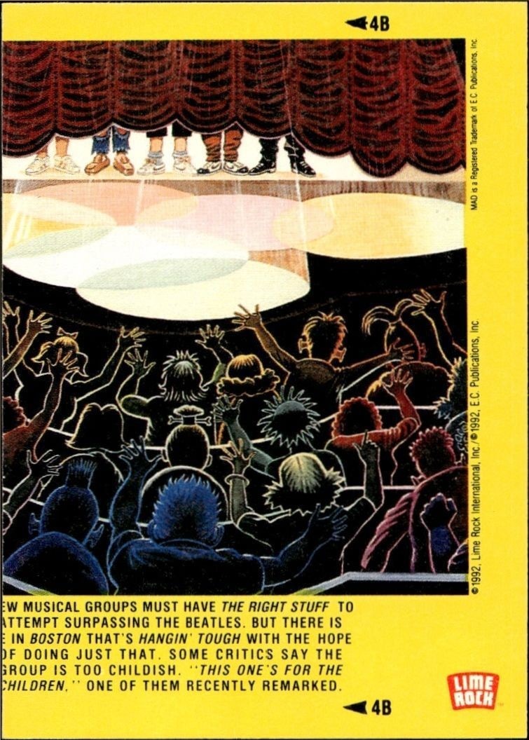 1992 Lime Rock Mad Magazine Mad No. 113 (Sept. '67) #4B entertainment trading card back