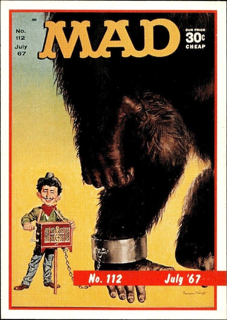 1992 Lime Rock Mad Magazine Mad No. 112 (July '67) #112 entertainment trading card front