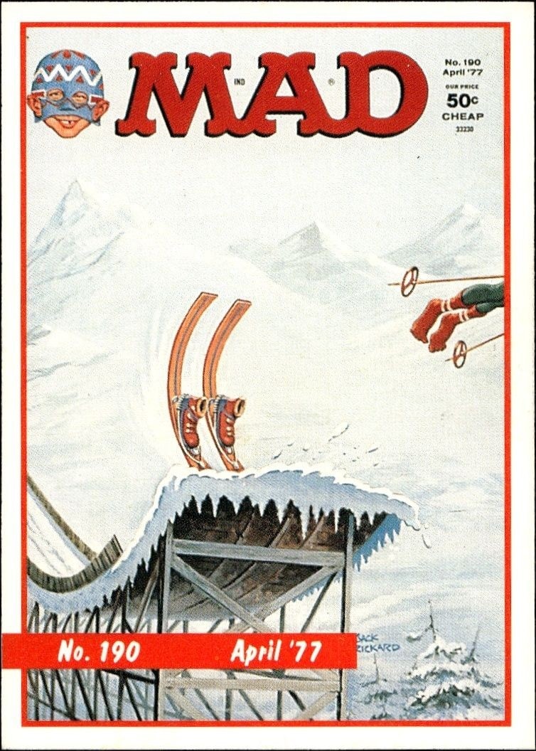 1992 Lime Rock Mad Magazine Mad No. 190 (April '77) #190 entertainment trading card front