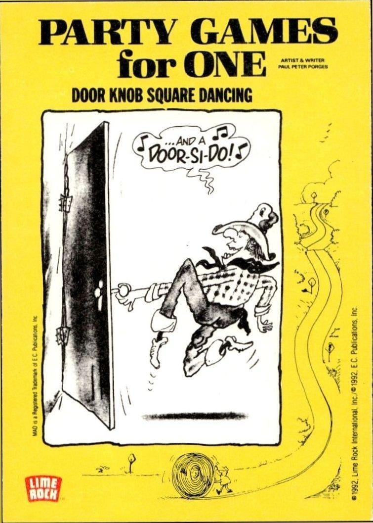 1992 Lime Rock Mad Magazine Mad No. 104 (July '66) #104 entertainment trading card back