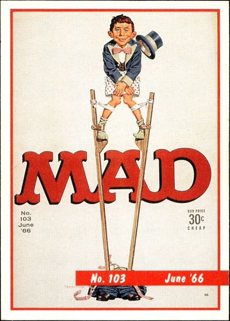 1992 Lime Rock Mad Magazine Mad No. 103 (June '66) #103 entertainment trading card front