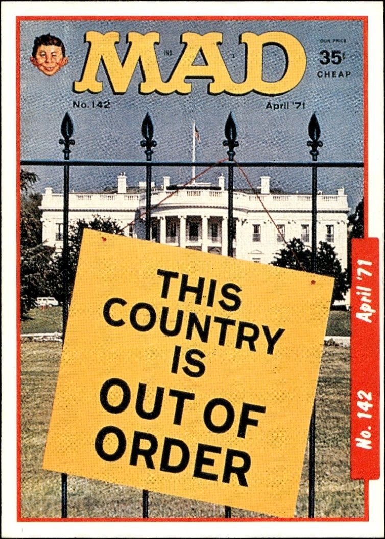 1992 Lime Rock Mad Magazine Mad No. 142 (April '71) #142 entertainment trading card front