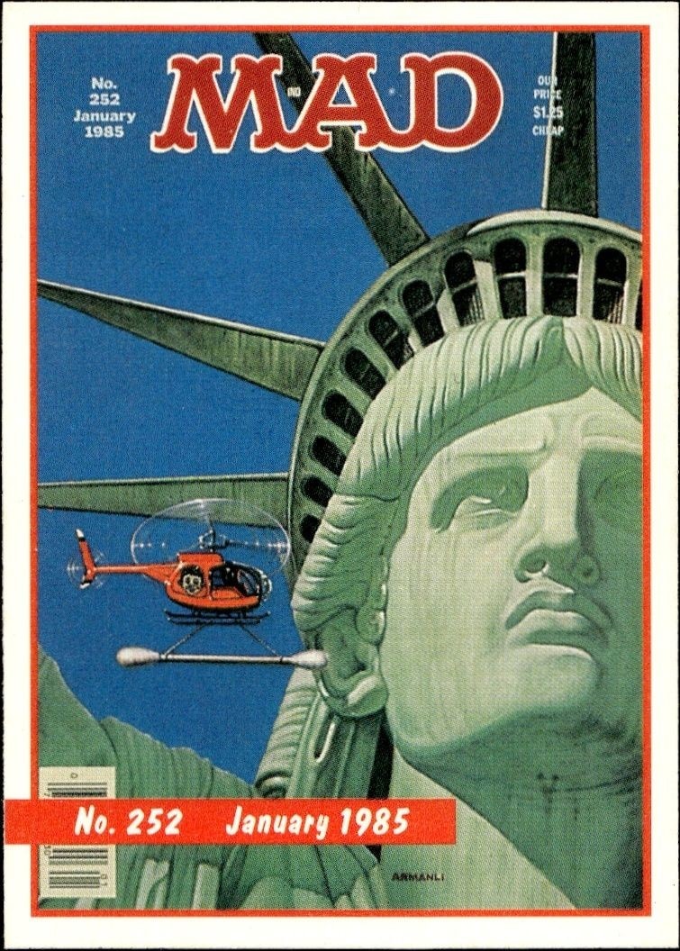1992 Lime Rock Mad Magazine Mad No. 252 (January 1985) #252 entertainment trading card front