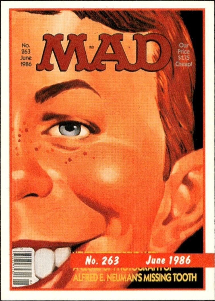 1992 Lime Rock Mad Magazine Mad No. 263 (June 1986) #263 entertainment trading card front