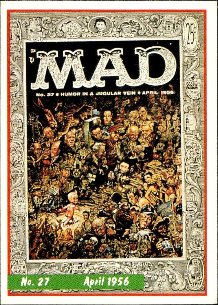 1992 Lime Rock Mad Magazine Mad No. 27 (April 1956) #27 entertainment trading card front