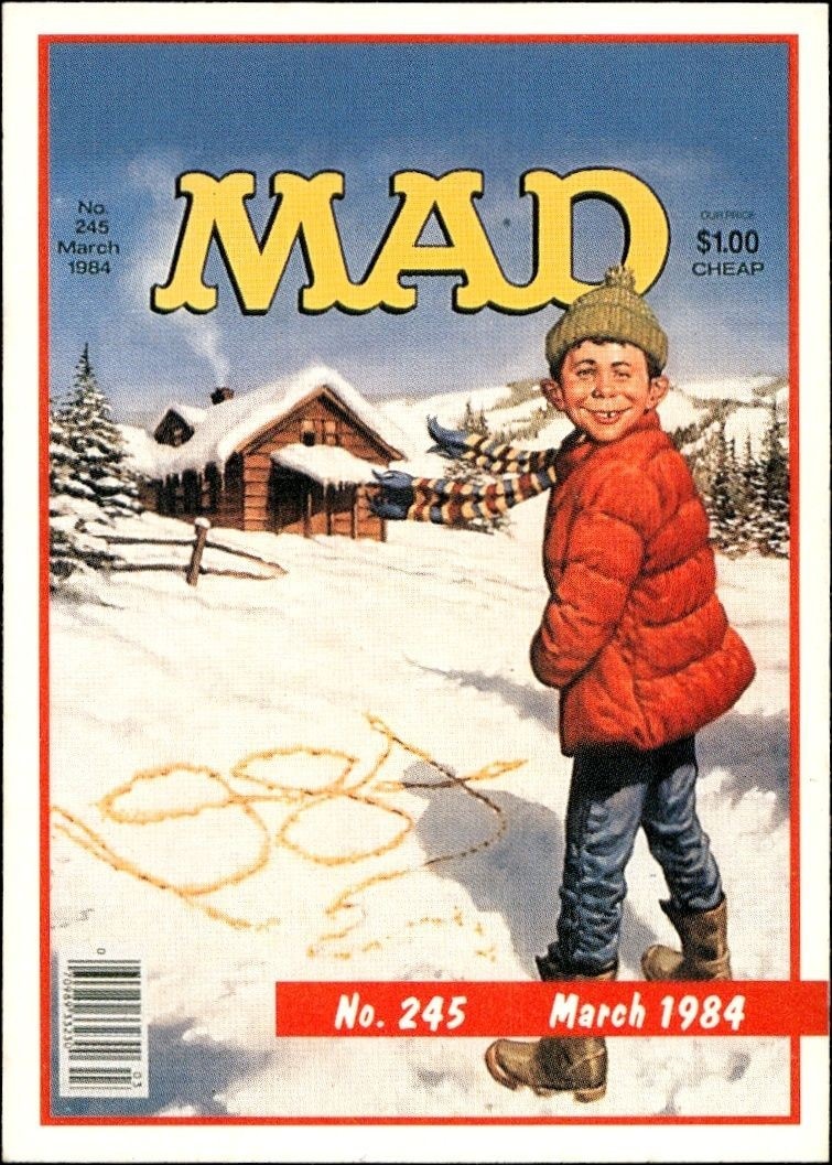 1992 Lime Rock Mad Magazine Mad No. 245 (March 1984) #245 entertainment trading card front