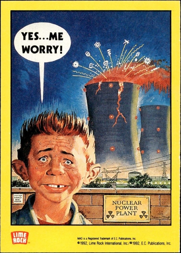1992 Lime Rock Mad Magazine Mad No. 26 (November, 1955) #26 entertainment trading card back