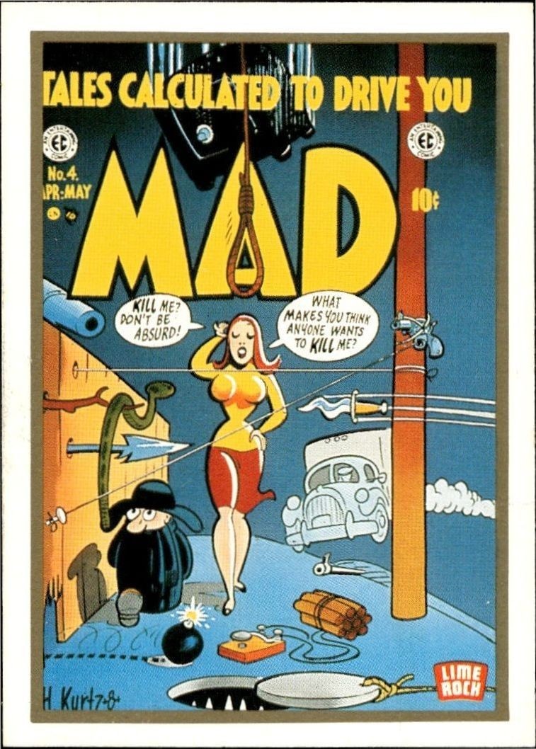 1992 Lime Rock Mad Magazine Mad No. 4 (Apr-May 1953) #4 entertainment trading card front
