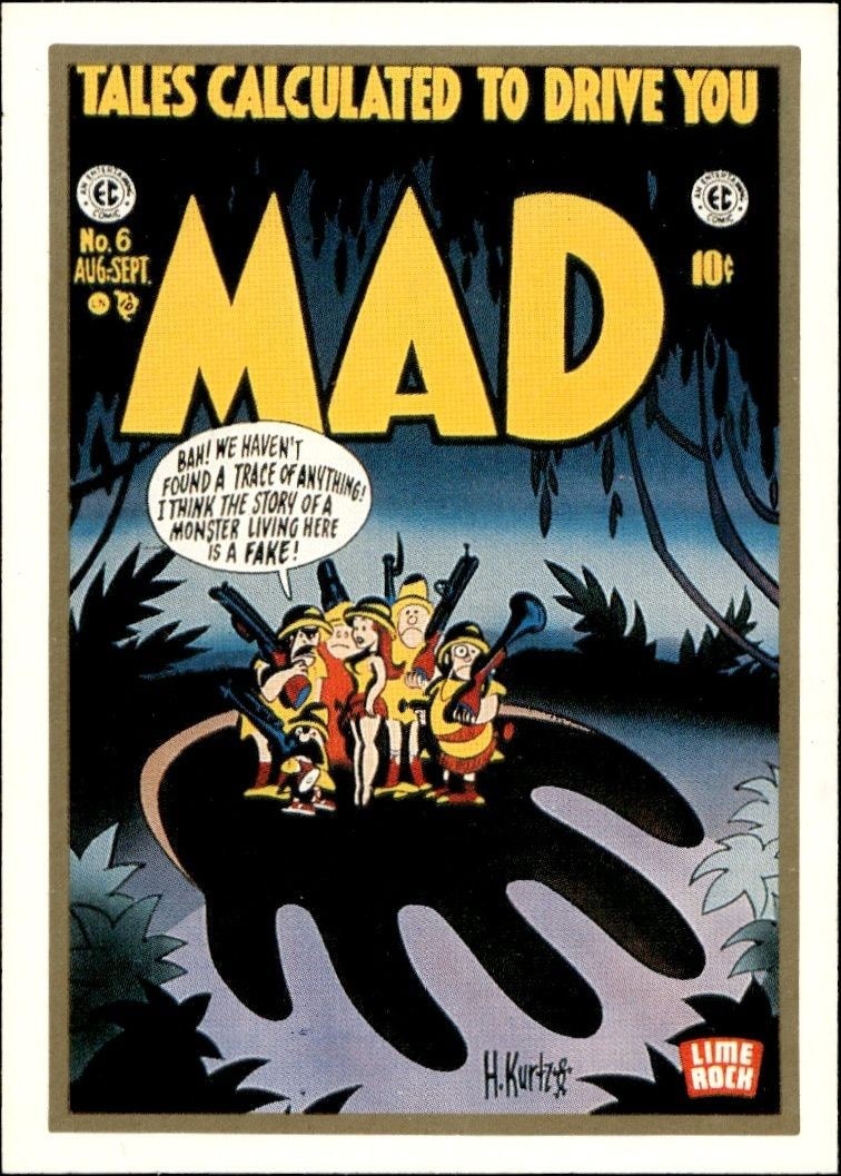 1992 Lime Rock Mad Magazine Mad No. 6 (Aug.-Sept. 1953) #6 entertainment trading card front