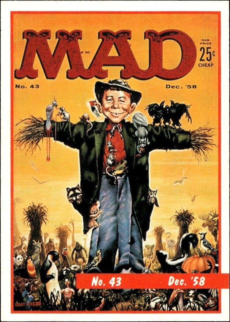 1992 Lime Rock Mad Magazine Mad No. 43 (Dec. '58) #43 entertainment trading card front